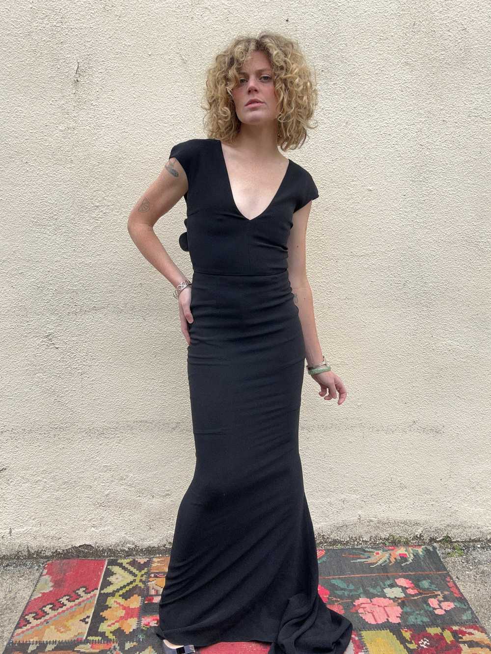 Stella McCartney Black Gown with Gold Buckles and… - image 3