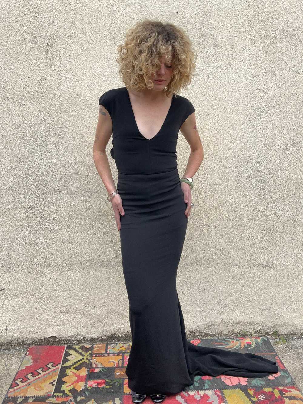 Stella McCartney Black Gown with Gold Buckles and… - image 4