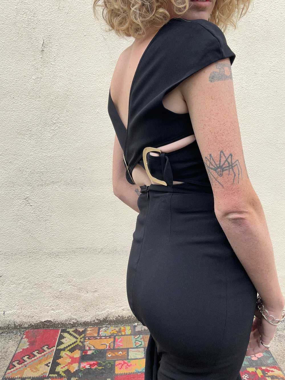 Stella McCartney Black Gown with Gold Buckles and… - image 7