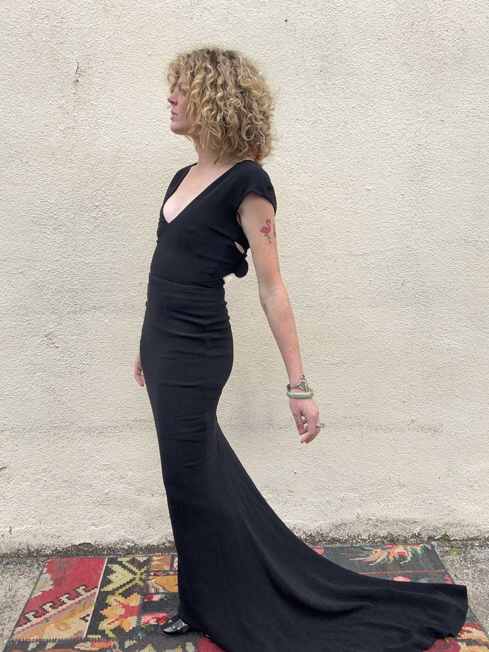 Stella McCartney Black Gown with Gold Buckles and… - image 8