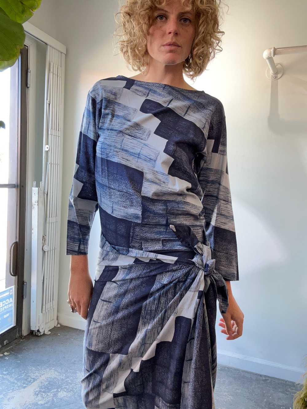 Vintage Issey Miyake Wrap Dress - image 2