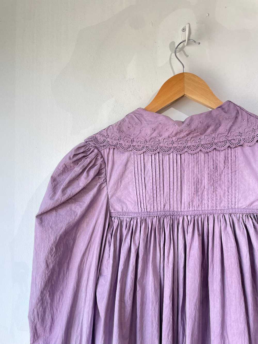 Vintage Purple Victorian Nightgown - image 10
