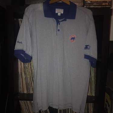 Vintage 90s Starter Chicago Cubs MLB Button Up Baseball Jersey Sz L With  Hat Lot
