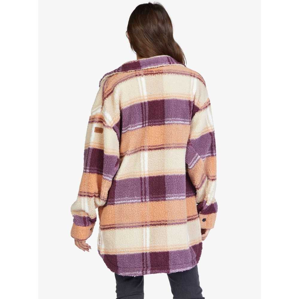 Other Roxy S Plaid Oversized Long Sleeve Fleece O… - image 11