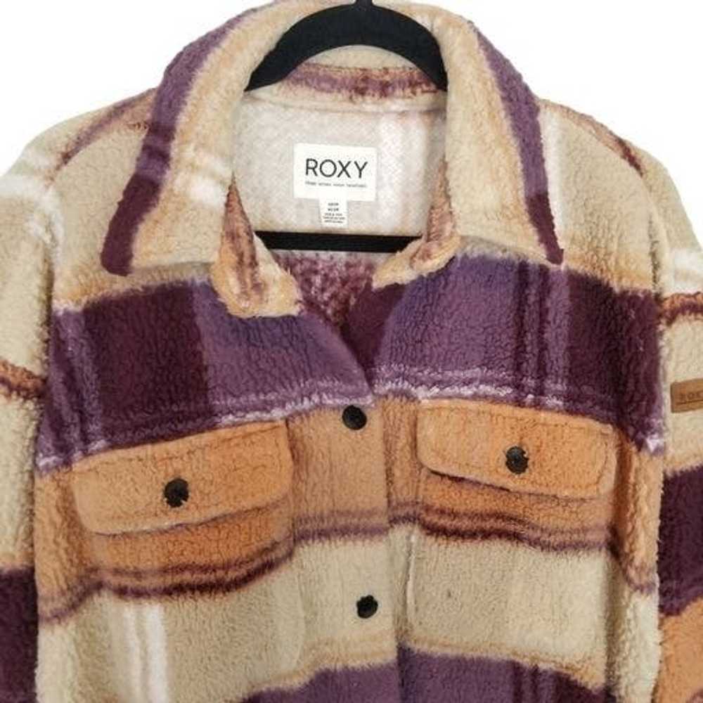 Other Roxy S Plaid Oversized Long Sleeve Fleece O… - image 3