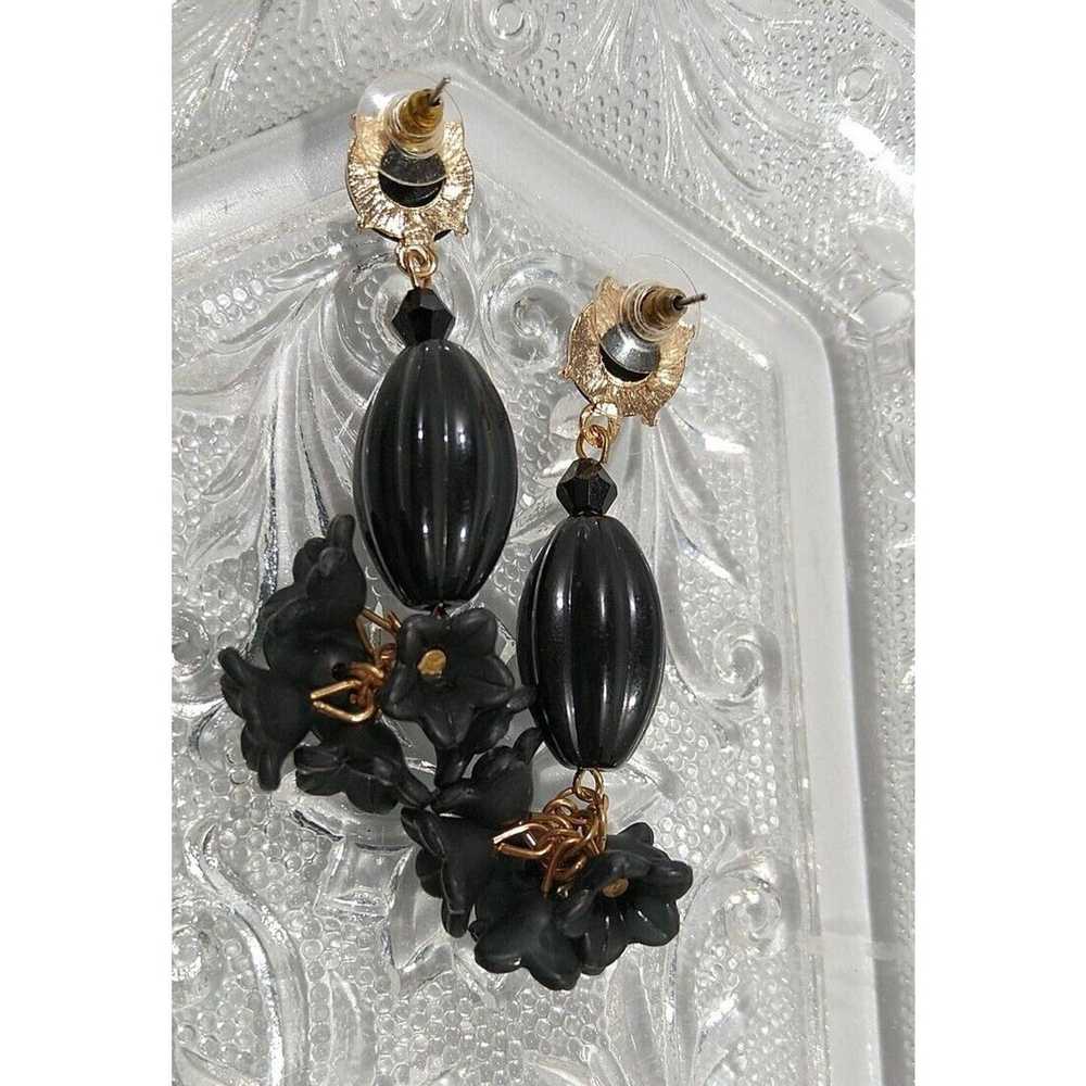 Vintage Vintage Black Fashion Statement Dangle Dr… - image 3