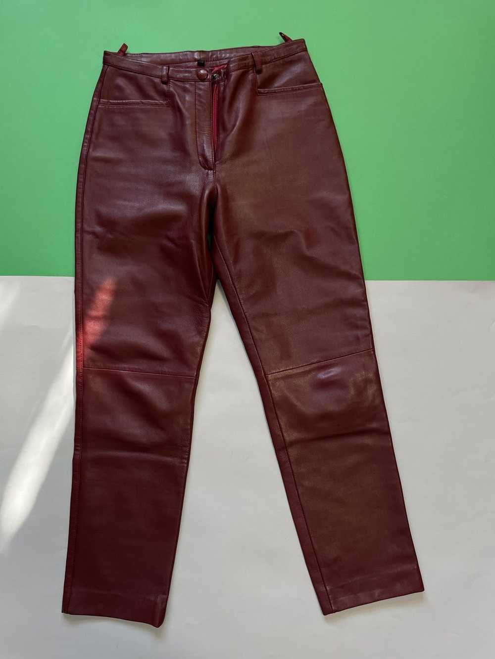 Japanese Brand × Vintage Genuine Leather Pants - image 1