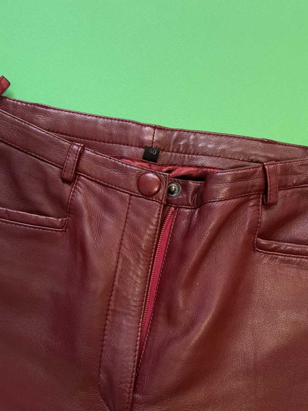 Japanese Brand × Vintage Genuine Leather Pants - image 3