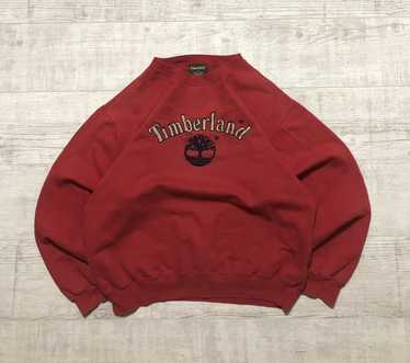 Timberland Weather Gear Crewneck Sweatshirt Vintage 90s Pullover Red Size  XXL