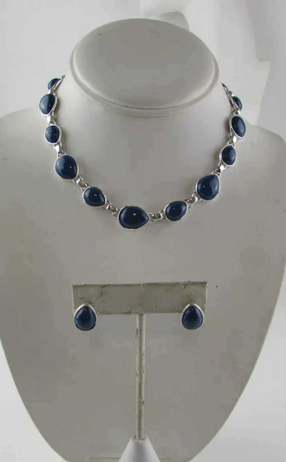 Napier Silver Tone Set With Matching Necklace and… - image 11