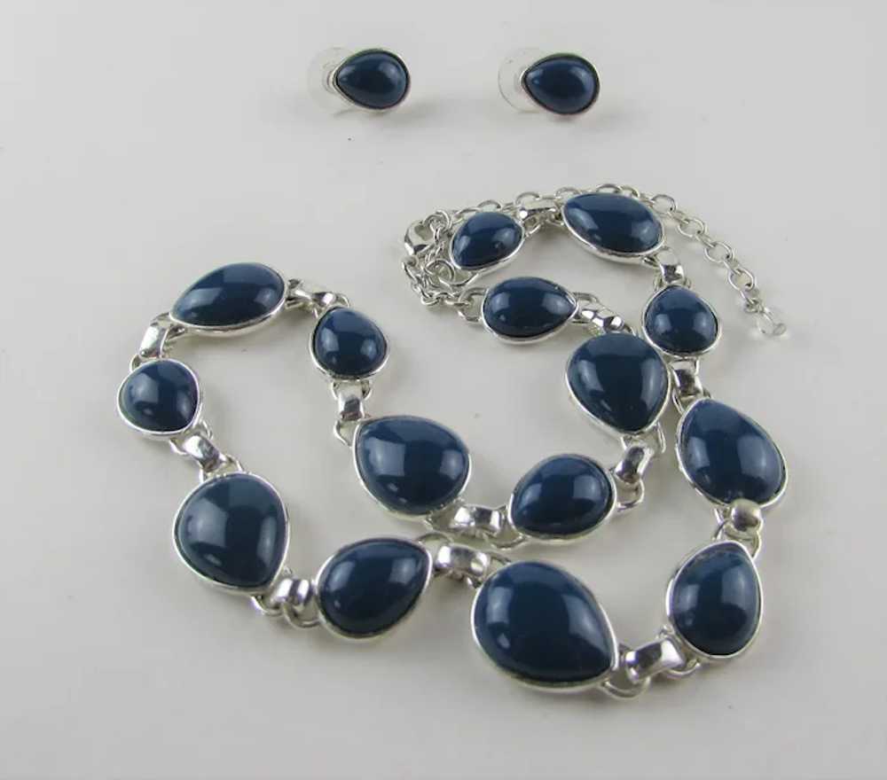 Napier Silver Tone Set With Matching Necklace and… - image 12