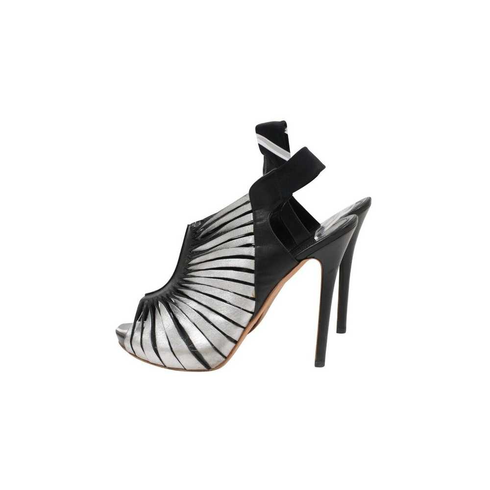 Alexander McQueen Black Silver Cage Sandals 130mm… - image 5