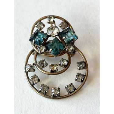 Vintage Vintage P&F 12K GF Rhinestone Brooch Pin … - image 1