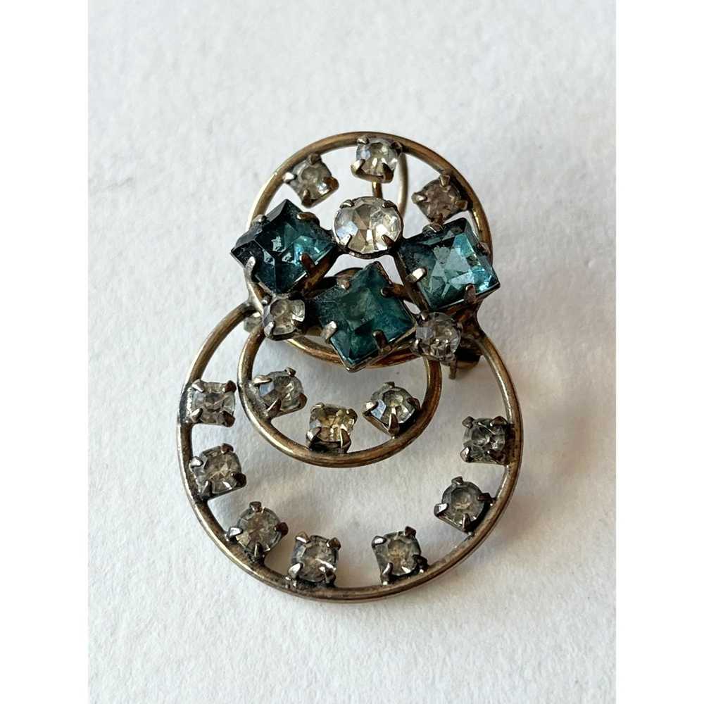 Vintage Vintage P&F 12K GF Rhinestone Brooch Pin … - image 2