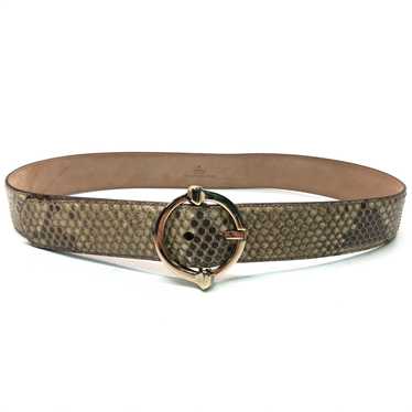 Gucci Phyton Leather Belt w Logo - image 1