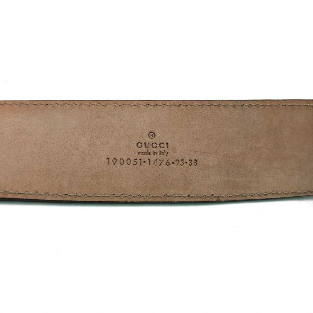 Gucci Phyton Leather Belt w Logo - image 5