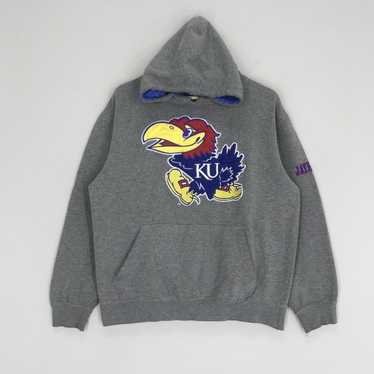 Youth Stadium Athletic Royal Kansas Jayhawks Big Logo Pullover Hoodie