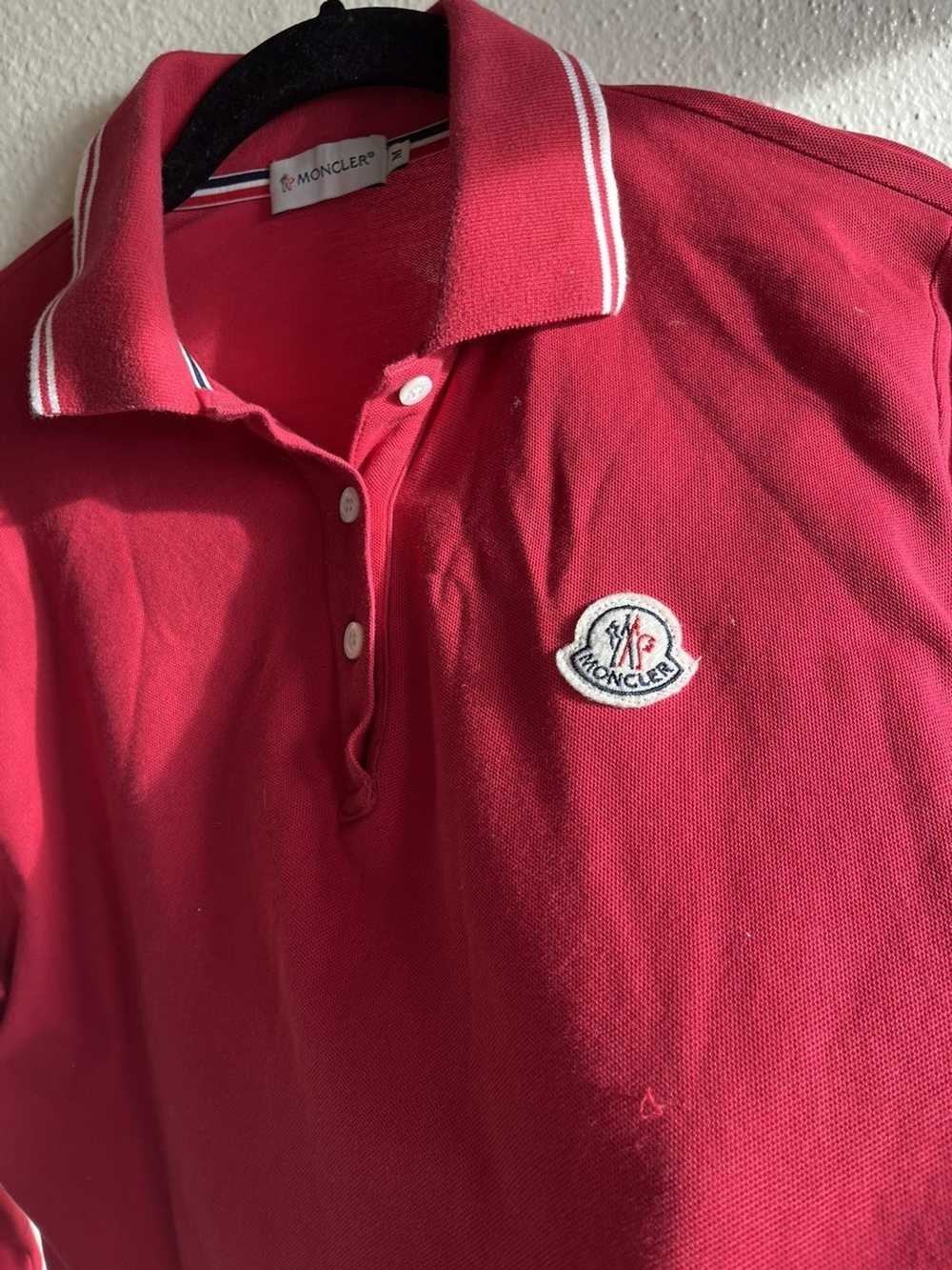 Moncler Red Moncler Longsleeve Polo - image 2