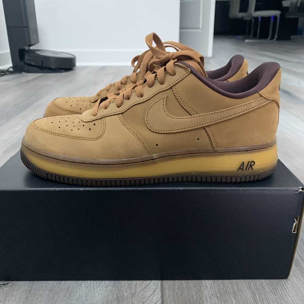 Nike Air Force 1 Wheat Mocha Size 9.5 - image 2