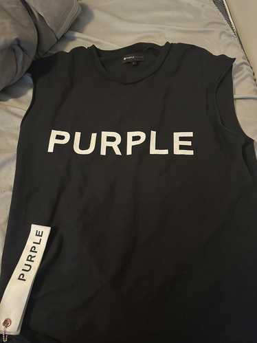 Purple Purple SLEEVELESS SHIRT “purple brand”