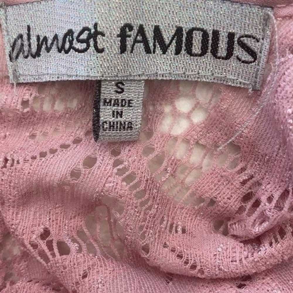 Almost Famous Almost Famous Sleeveless Pink Shift… - image 8