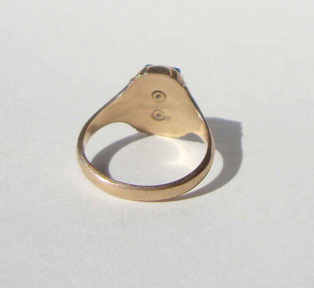 Vintage 1943 Ladies Class Ring 10K Gold Virginia … - image 3