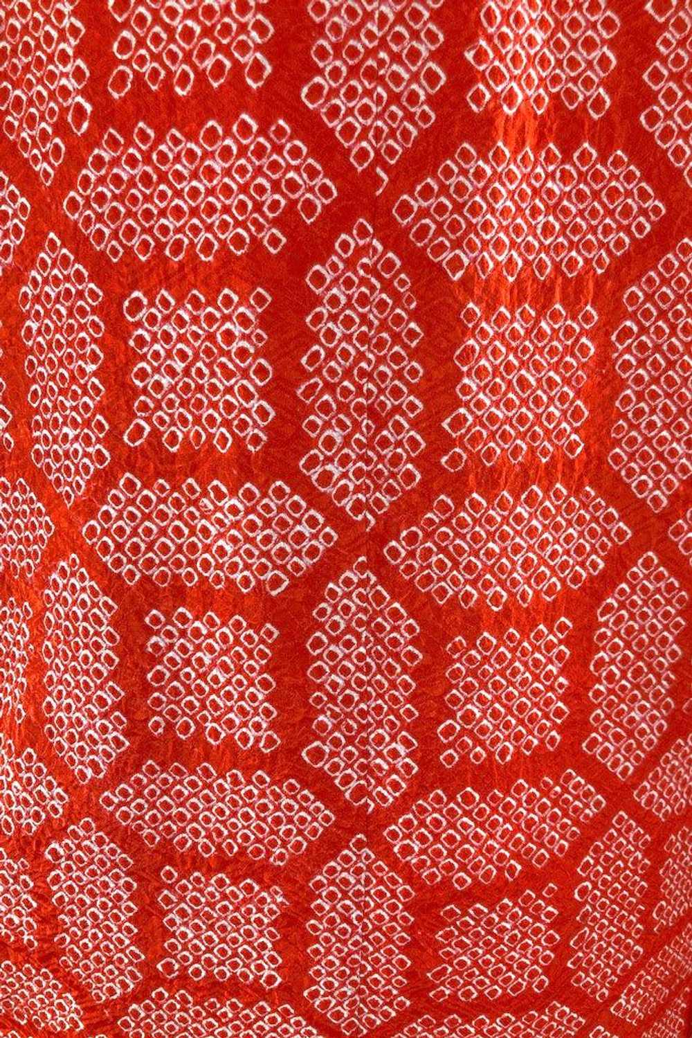 Vintage Red Shibori Silk Kimono Jacket - image 3