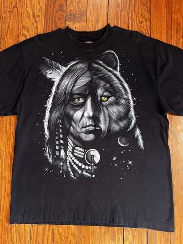 Vintage Vintage 90s Rock Eagle Native American Wol