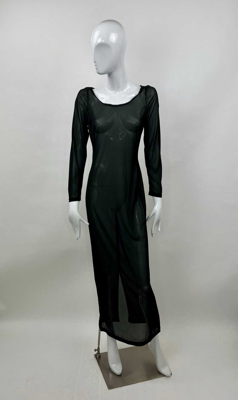 Helen Storey Sheer Mesh Maxi Dress - image 1