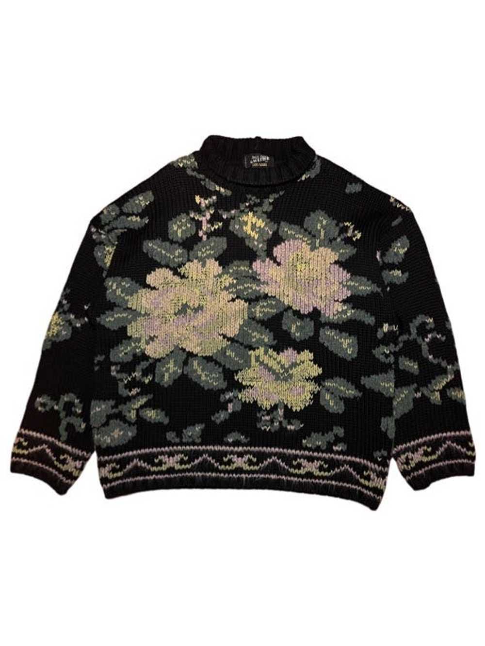 Jean Paul Gaultier Floral Intarsia knit turtleneck - image 2