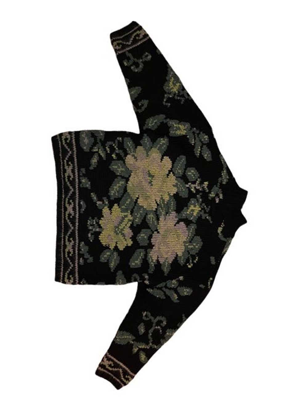 Jean Paul Gaultier Floral Intarsia knit turtleneck - image 3