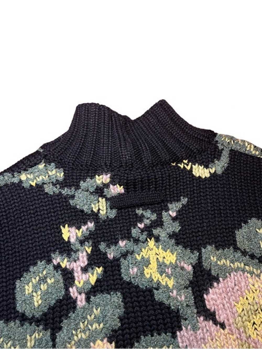 Jean Paul Gaultier Floral Intarsia knit turtleneck - image 5