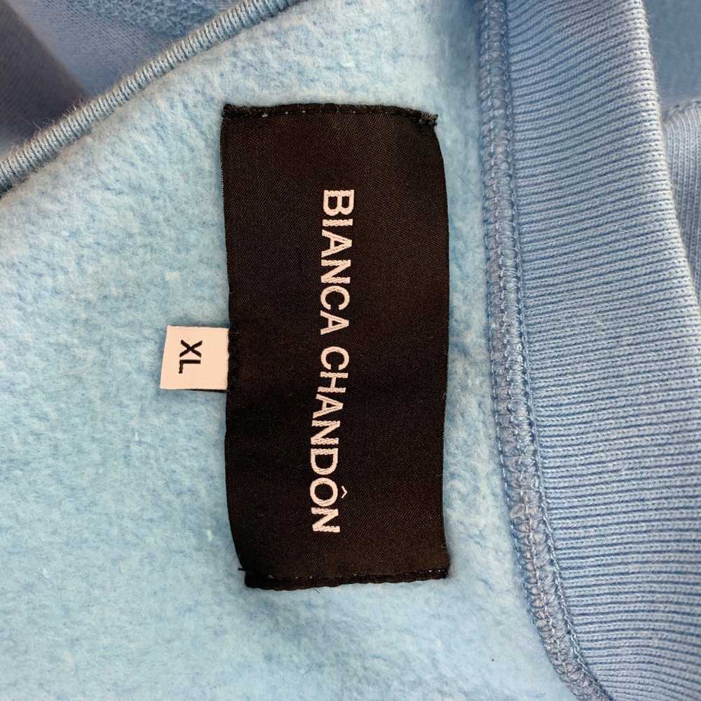 Bianca Chandon Light Blue Black Graphic Cotton Cr… - image 5