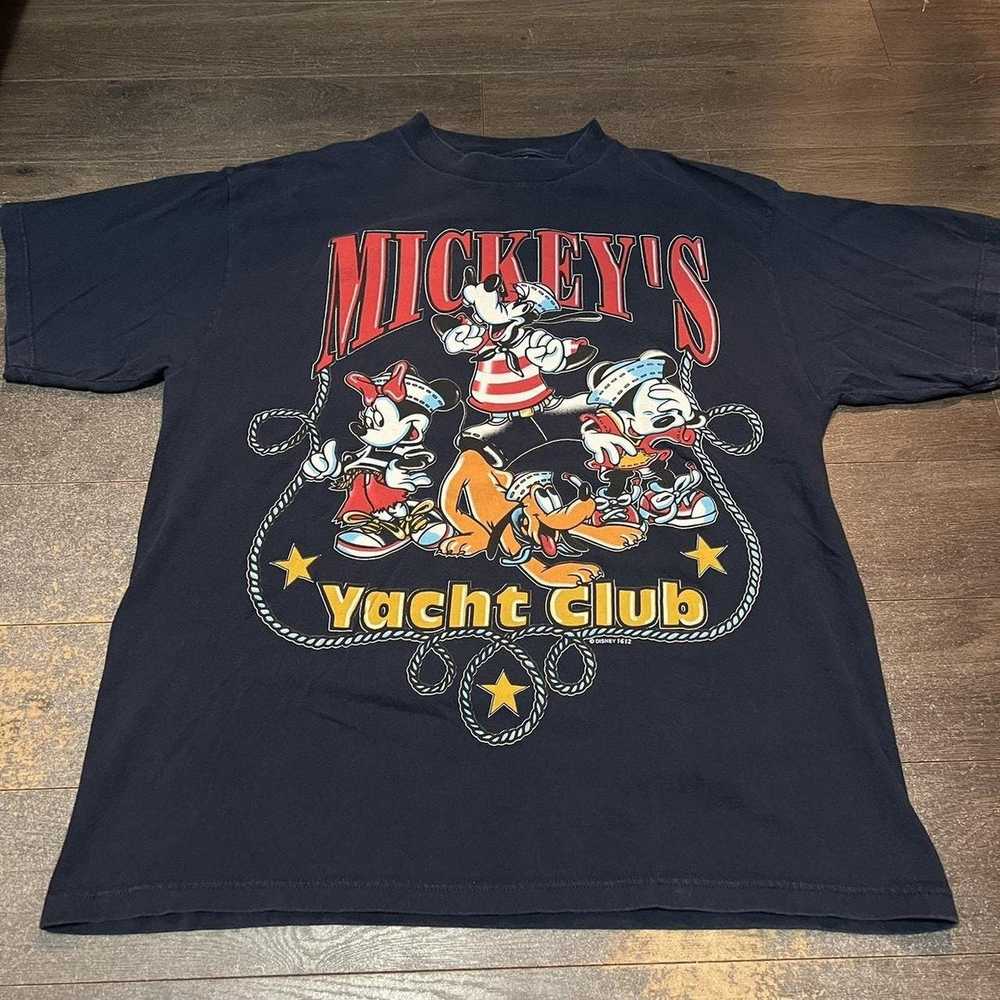 Disney × Vintage Vintage Mickeys yacht club t shi… - image 2