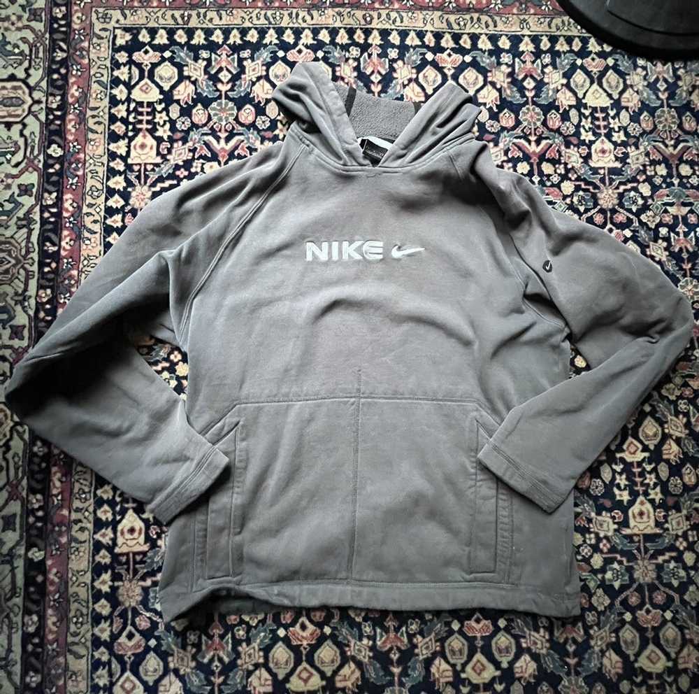 Nike × Vintage Nike Hoodie Vintage 90s Embroidere… - image 1