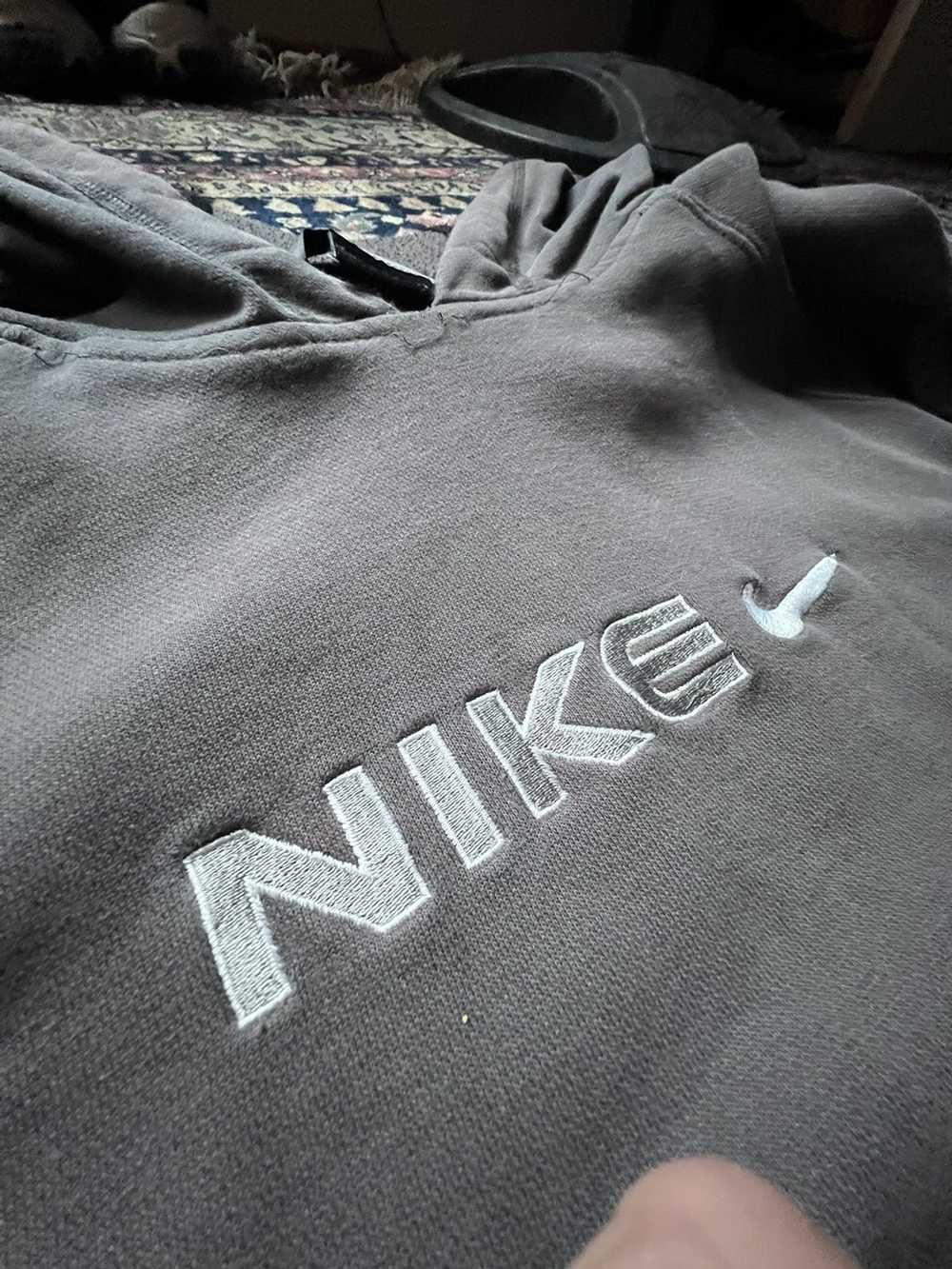 Nike × Vintage Nike Hoodie Vintage 90s Embroidere… - image 4