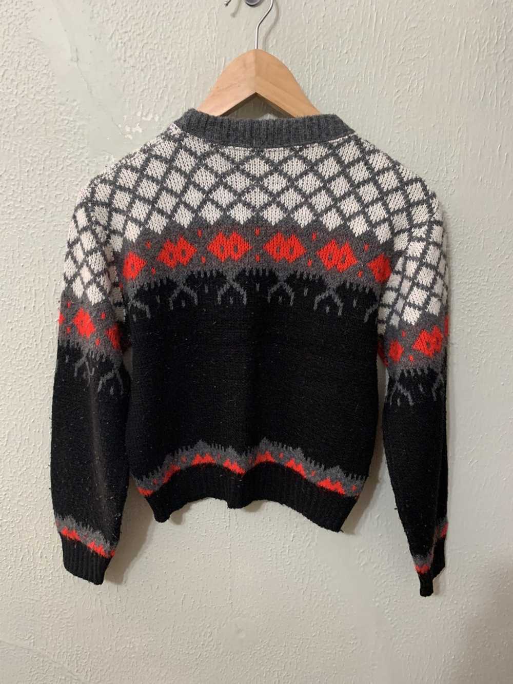 Coloured Cable Knit Sweater × Vintage Vintage 70s… - image 4