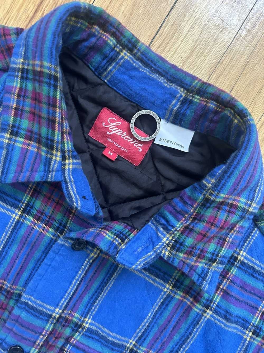 Supreme Supreme Quilted Plaid Flannel Shirt - image 3