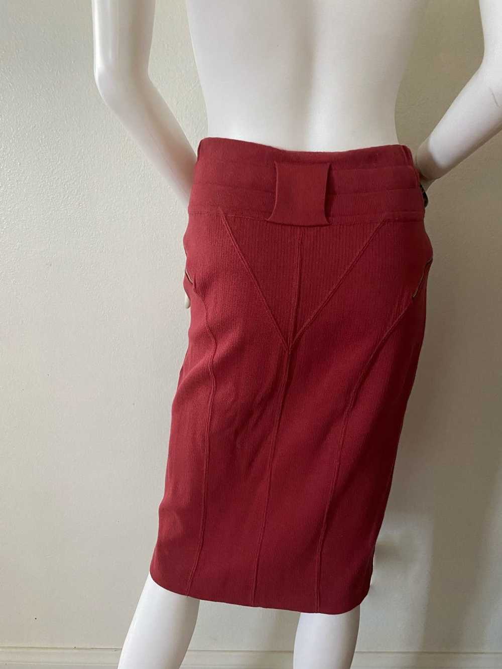 Alaia Vintage Alaïa Paris Zipper Skirt 1986 - image 2