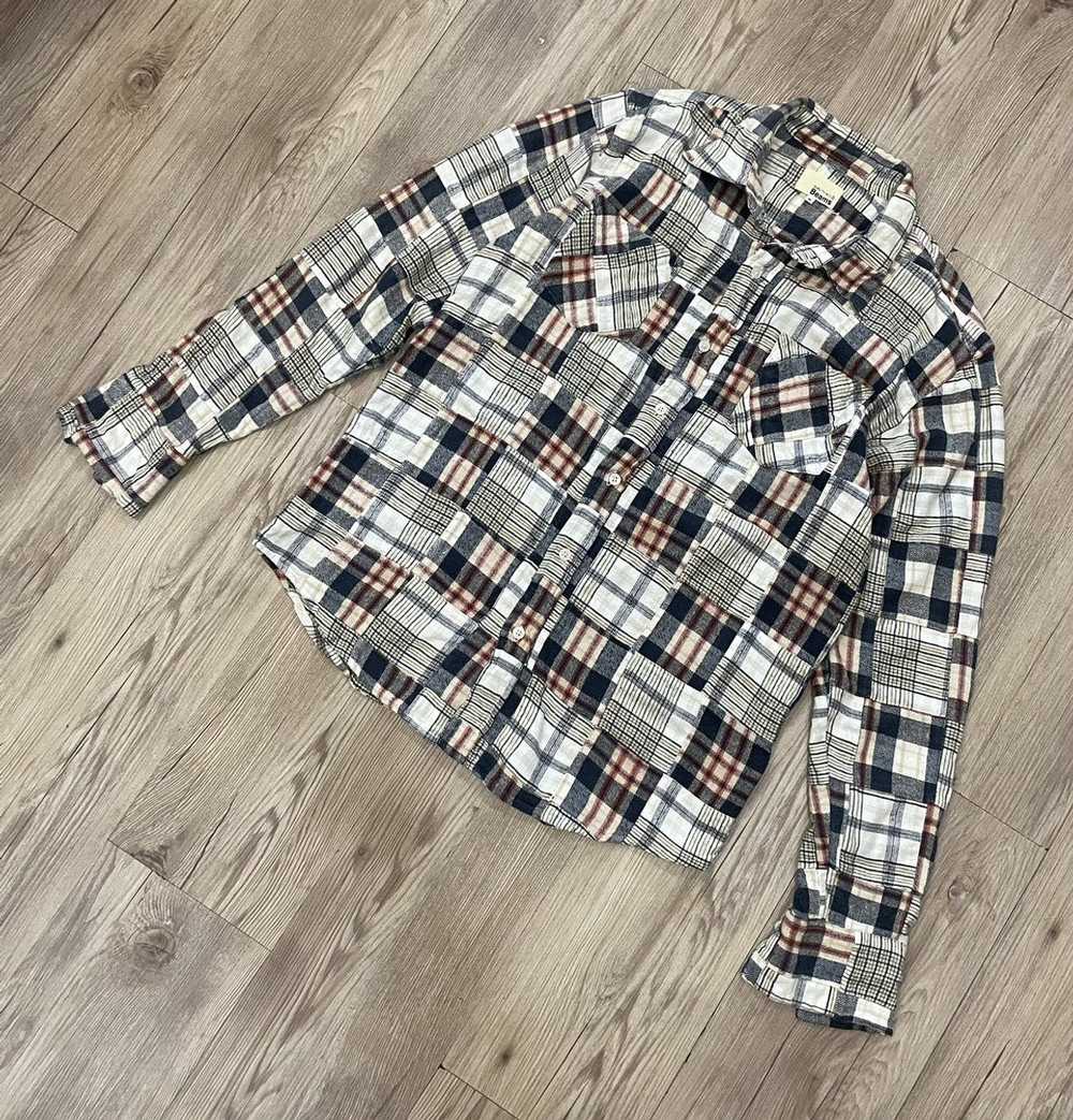 Beams Plus × Streetwear Beams Patchwork Flannel S… - image 1