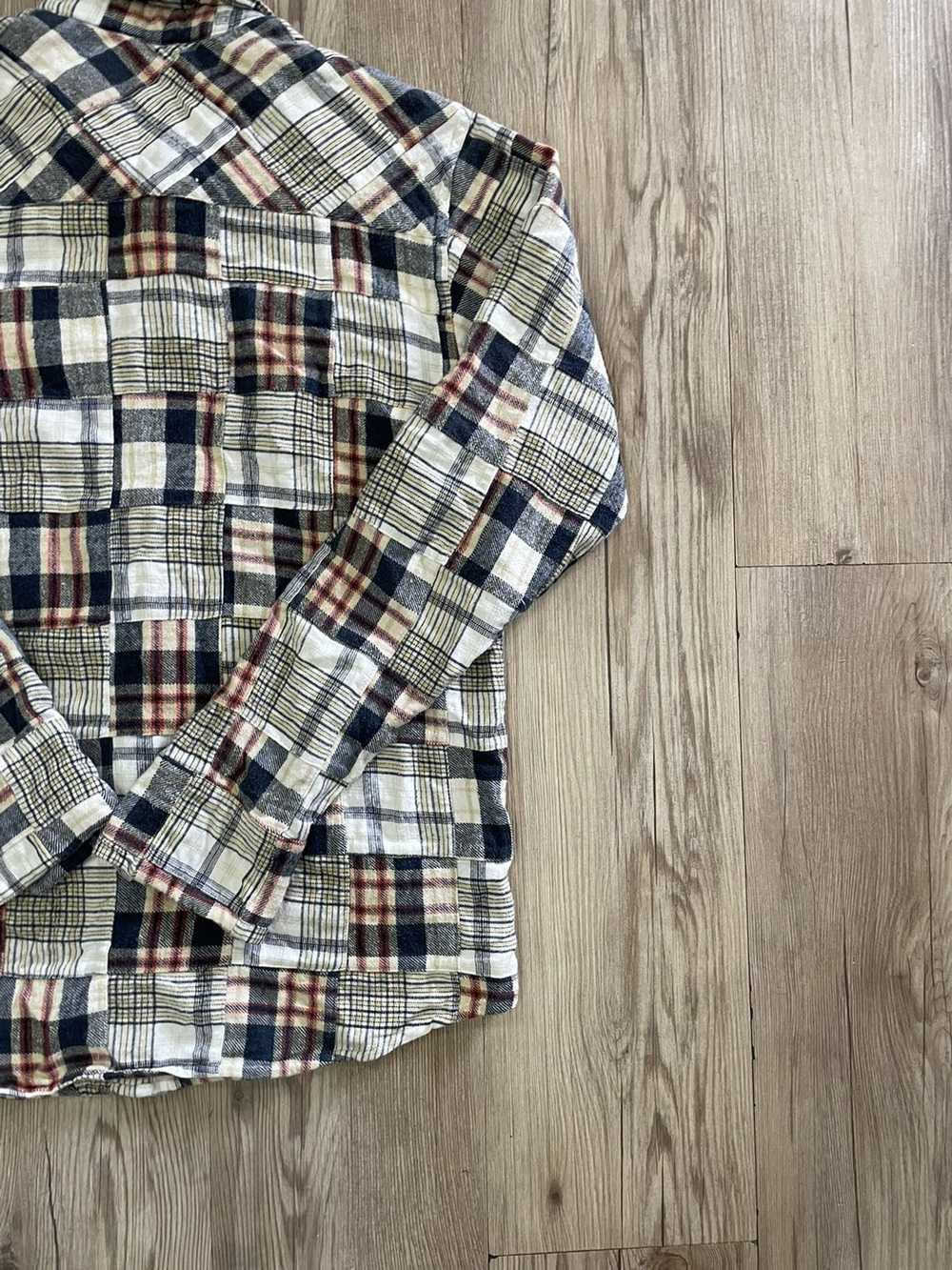 Beams Plus × Streetwear Beams Patchwork Flannel S… - image 8