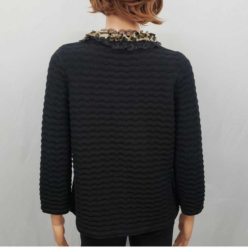 Chicos Chicos Cardigan Sweater Animal Print Lace … - image 7