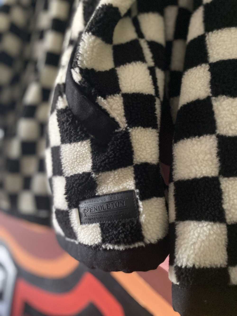 Pendleton × Vintage Rare checkered Pendleton flee… - image 2