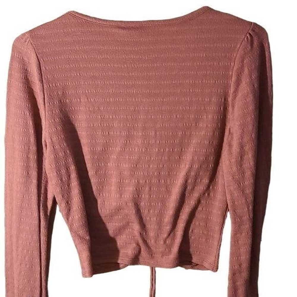 Other SO Large Pink Ruched Cropped Casual Top - image 5