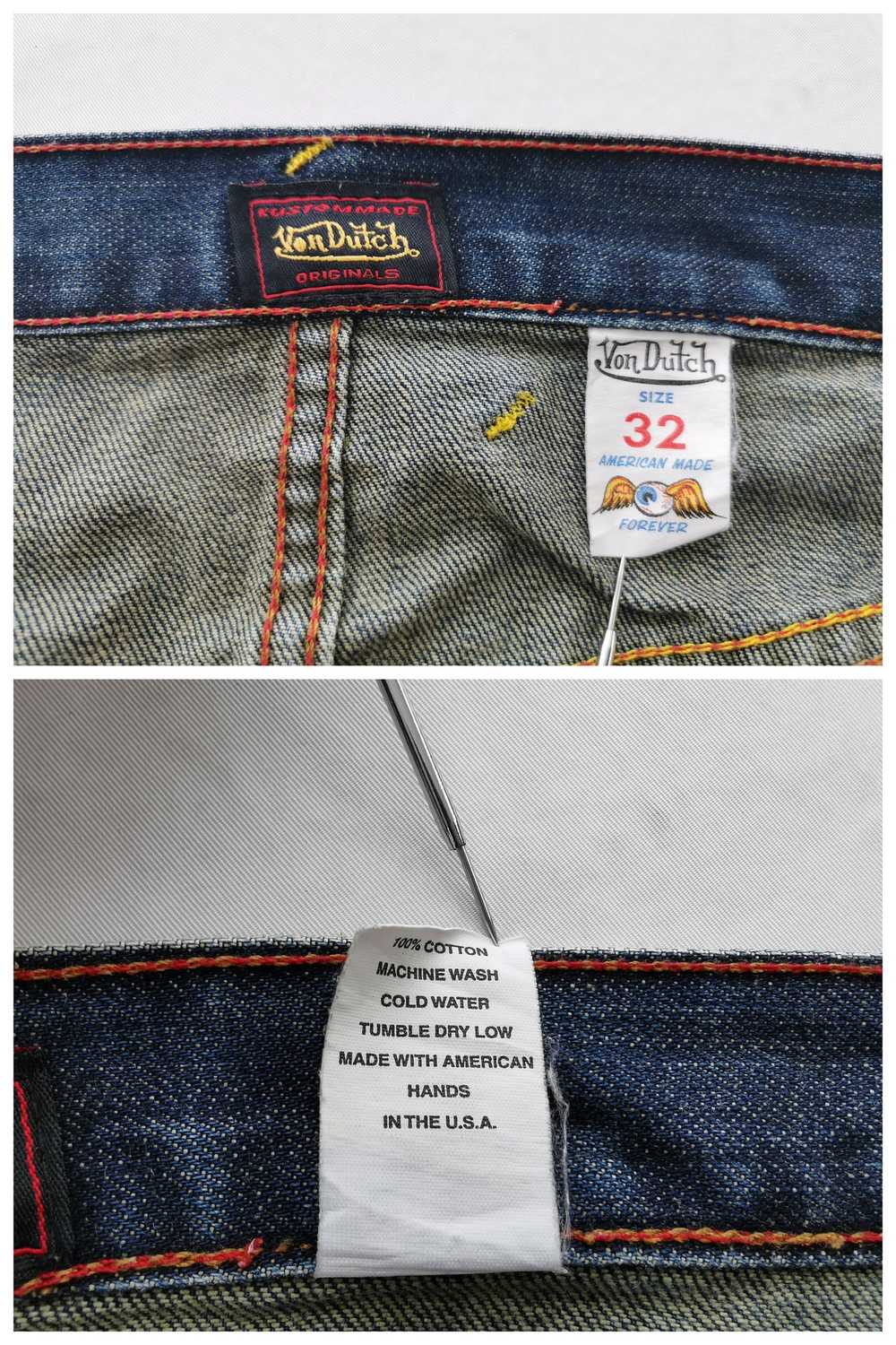 Von Dutch Vintage 90s Von Dutch Denim Jeans Size … - image 9