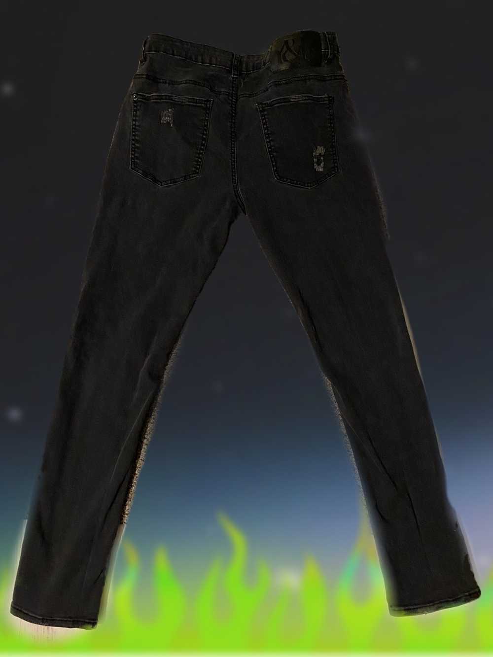 Young And Reckless BLACK DISTRESSED STRAIGHT LEG … - image 2