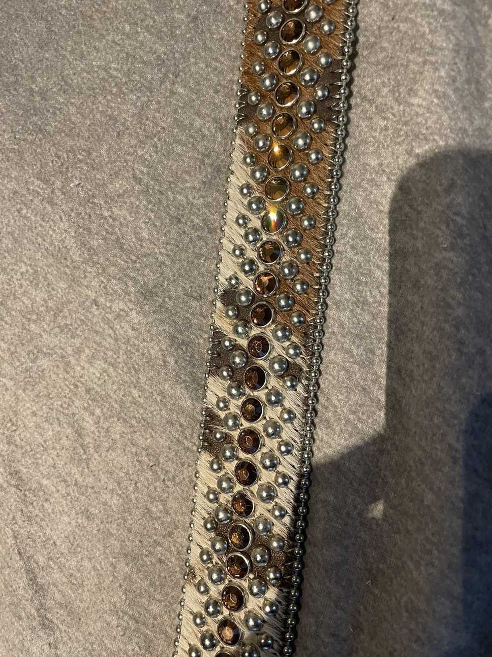 B.B. Simon B.B. Simon Belt brown Crystal Belt - image 2