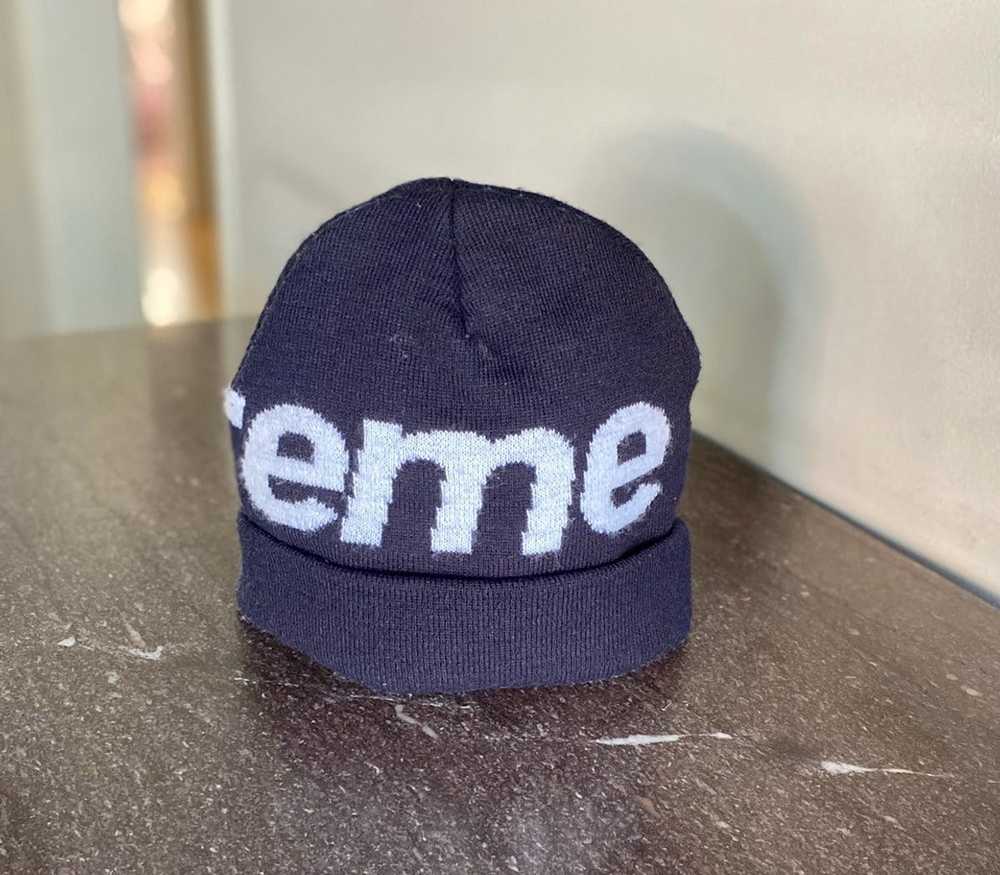 supreme big logo beanie - Gem