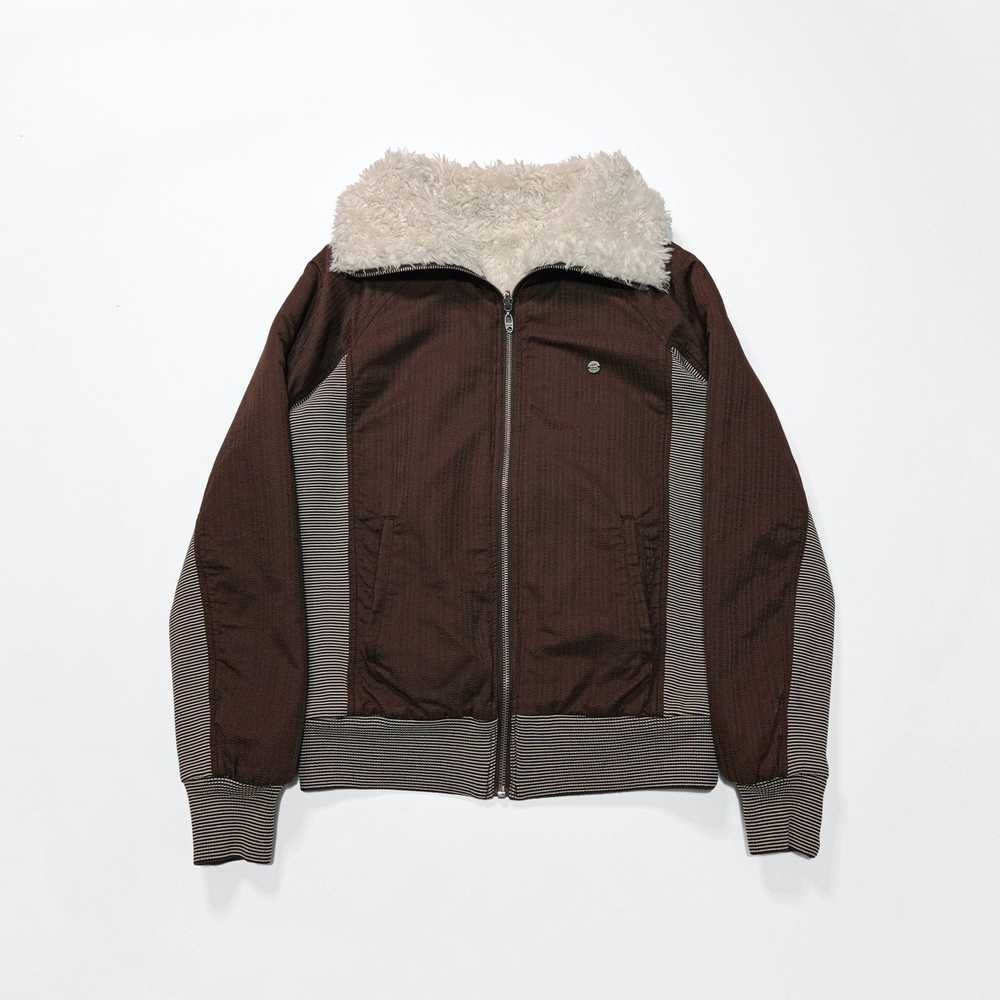 Diesel reversible fur seersucker S CONTRAST RIBBE… - image 3