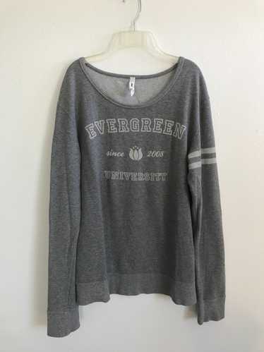 Japanese Brand Evergreen University Crewneck